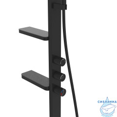 Душевая система Vincea Inspire 300 1 режим VSFS-3I11MB (черный матовый)