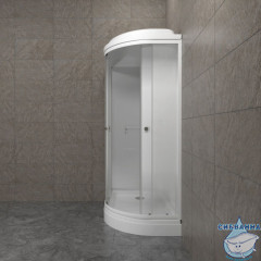 Душевая кабина Тритон Коралл 120х80 А профиль белый, стело лайт Щ0000068945