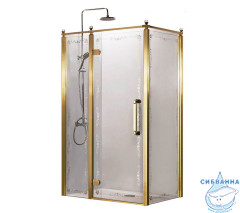 Душевое ограждение Azario Ontario 120x90 профиль золото, стекло прозрачное AZ-NBB1231-L 900 GOLD (без поддона)