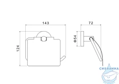 Держатель туалетной бумаги Aquatek Оберон AQ4209BG