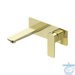 Встраиваемый смеситель для раковины Oliveeka D-Line OL-869003-BG (золото матовое)