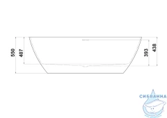 Ванна из искусственного камня Bas Катания 170x80 (черный/белый)