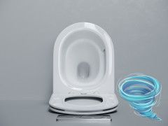 Унитаз подвесной безободковый Ceramicanova Alba CN11005T с сиденьем быстросъемным Soft Close (микролифт)