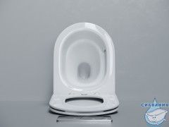 Унитаз подвесной безободковый Ceramicanova Alba CN11005T с сиденьем быстросъемным Soft Close (микролифт)