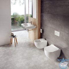 Унитаз подвесной безободковый Ravak Chrome RimOff X01535 с сиденьем Soft Close (микролифт) быстросъёмным