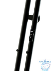 Полотенцесушитель электрический Indigo Style (с таймером) 10х120 черный муар (с возможностью скрытого подключения, подключение R/L)