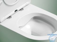 Унитаз подвесной безободковый Ceramicanova Modena  Rimless CN6063MW с сиденьем быстросъемным Soft Close (микролифт)