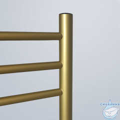 Полотенцесушитель электрический Indigo Line Trinity П9 (с таймером) 50х80 золото матовое (с возможностью скрытого подключения, подключение R/L)