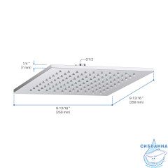 Верхний душ Aquatek 250 1 режим AQ2076CR