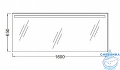 Зеркало Jacob Delafon Parallel 160 с подстветкой EB1422-NF