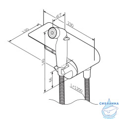 Cмеситель с гигиеническим душем Am.Pm Func F0H8F922 (черный матовый)