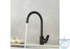 Смеситель для кухни Aquatek Ника AQ1882MB (черный матовый)