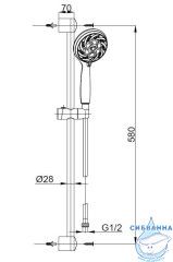 Комплект смесителей Azario Viano (хром)