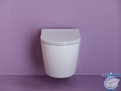 Унитаз подвесной безободковый Ceramicanova Uno Rimless CN11001 с сиденьем быстросъемным Soft Close (микролифт)