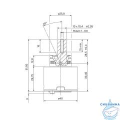 Картридж, 40 мм, EcoStop, EcoControl, 03, IDDIS, 03ESC40i82
