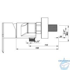 Смеситель для душа Azario Enzo AZ-15710611 (хром)