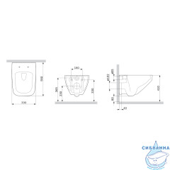 Унитаз подвесной безободковый AM.PM  Inspire 2.0 FlashClean (с сиденьем Soft Close (микролифт) C50A1700SC