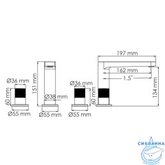 Смеситель для раковины Wasserkraft Paar 8835 (розовое золото)