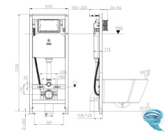 Унитаз подвесной с функцией биде JOMOO ZD8420 с сиденьем Soft Close (микролифт)