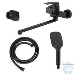 Смеситель для ванны Azario Conda AZ-K1711B (черный матовый)