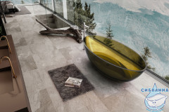 Ванна из полиэфирной смолы ABBER Kristall 180х85 AT9702Vesuvian оливковая