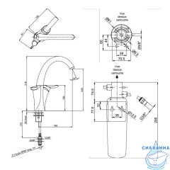 Смеситель для кухни с подключением фильтра Jacob Delafon Carafe E18865-CP