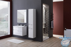 Шкаф пенал Aquanet Модена  35 L 218461 белый глянец