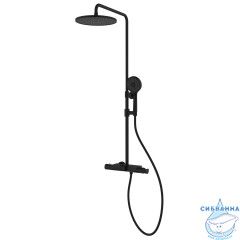 Душевая система Azario Piano 250 1 режим AZ-678U87ZA8(PA)-1DA1K17A-JR3A50APA (черный матовый)