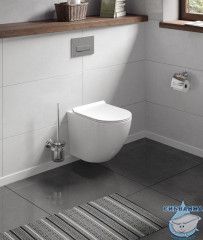 Унитаз подвесной безободковый Koller Pool Round RN-0520-RW с сиденьем Soft Close (микролифт)