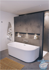 Акриловая ванна Riho Desire B2W Velvet 180х84 с каркасом BD0710500K00133