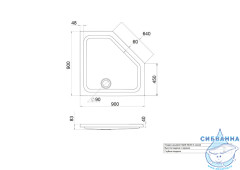 Акриловый поддон Triton 90x90 Щ0000052850