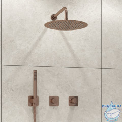 Душевая система Wasserkraft 300 1 режим A8851.309.338.330.290.292.291 (розовое золото)