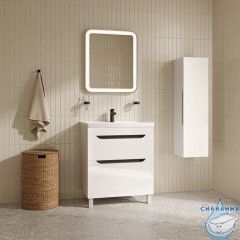Тумба с умывальником, напольная, 70 см, белый, Ray, IDDIS, RAY70WFi95K подходит умыв. 4077000i28