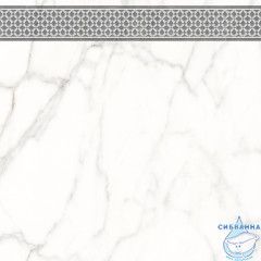 7346-0003-1001 Декор кер. Каррара Нова_LB Бел. 45*45 _декор 1_ 1 \4