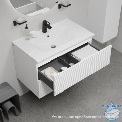 Тумба подвесная, 80 см, белый, Bild, IDDIS, BIL80W0i95 подходит умыв. 0138000i28