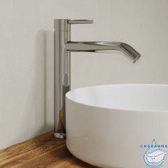 Смеситель для настольного умывальника, глянцевый хром, Kaya, IDDIS, KAYSB01i01