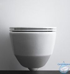 Унитаз подвесной безободковый Laufen Pro NEW 8.6695.7.000.000.1 с сиденьем Soft Close (микролифт)