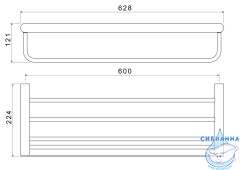 Полочка Aquatek Лира AQ4415CR