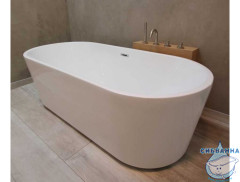 Ванна акриловая Riho Inspire Velvet White c опорой 180x80