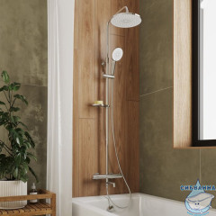 Удлинитель штанги для душевой системы, круглый, глянцевый хром, Ideal Spa, Milardo, ILS30CRM38