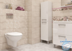 Тумба Cersanit Melar  80 белый с раковиной Cersanit Como 80