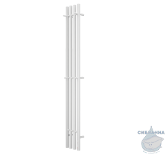 Полотенцесушитель электрический Terminus Quatro 22х160 круглая (с возможностью скрытого подключения) (белый матовый)