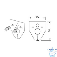 Инсталляция для унитазов TECEbase 9400413 (панель смыва белая)