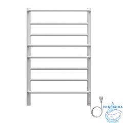 Полотенцесушитель электрический Санприз Евромикс П8 50Х80 (белый матовый) (подключение универсальное)