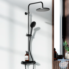 Душевая система Damixa Jupiter 977750300 (черный матовый)