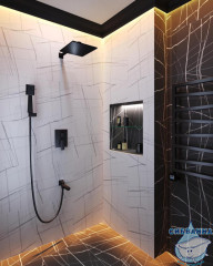 Душевая система Timo Selene SX-3069/03SM 220 1 режим (черный матовый)