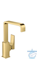 Смеситель для раковины Hansgrohe Metropol 32511990 (с донным клапаном) (золото)