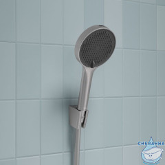 Лейка для душа, хром матовый, Aiger, IDDIS, AIG4FBCi18