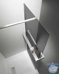 Walk-in Vincea Walk In HR 100 профиль хром, стекло тонированное VSW-4HR100CG