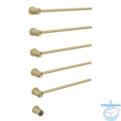 Полотенцесушитель электрический ABBER Charme AH4005G золото матовое